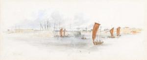 BIRKET FOSTER Myles 1825-1899,Wick Harbour,Peter Wilson GB 2024-04-11