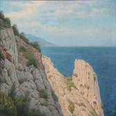 BIRKHAMMER Axel 1874-1936,Rocky coast on Capri,1921,Bruun Rasmussen DK 2012-01-09