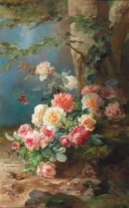 BIRKINGER Franz Xaver 1822-1906,Floral still life,1879,Palais Dorotheum AT 2018-10-24