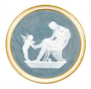 Birks Alboin 1862-1940,seated Venus attended by Cupid,20th century,Dreweatts GB 2018-03-28