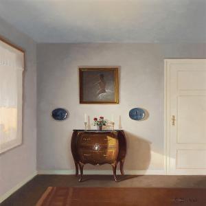 BIRKSO Carl 1901-1963,Living room interior,Bruun Rasmussen DK 2014-03-24