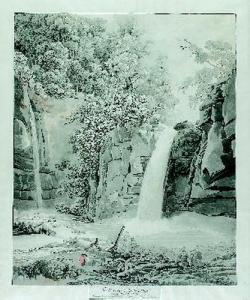 BIRMANN Peter 1758-1844,"La Cascade du Giessen".,Dobiaschofsky CH 2001-11-01