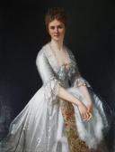 BIROTHEAU Ferdinand 1819-1892,Portrait de Gabrielle Galicier,1872,Ruellan FR 2022-10-29