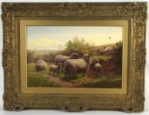 BIRTLES Henry 1838-1907,Pastoral of Sheep,1900,California Auctioneers US 2023-01-29