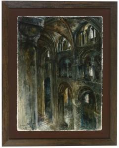 BIRTLEY ARIS George 1927,Interior, Durham Cathedral,1987,Anderson & Garland GB 2021-10-27