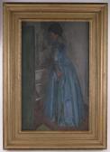 BIRTWHISTLE Cecil H 1910-1990,The Blue Dress,1960,Burstow and Hewett GB 2017-03-29
