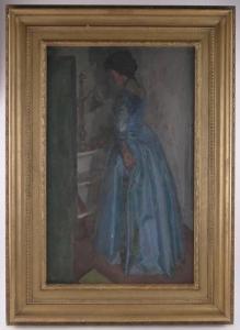 BIRTWHISTLE Cecil H 1910-1990,The Blue Dress,1960,Burstow and Hewett GB 2017-03-29