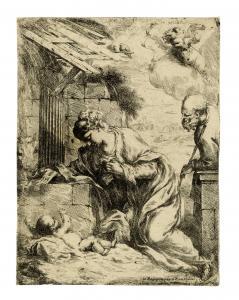BISCAINO Bartolomeo,Natività con la Vergine, San Giuseppe e un angelo,1655,Gonnelli 2024-02-07