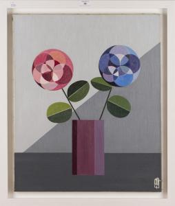 BISCAREL Etienne,Study of Two Geometric Flowers,Tooveys Auction GB 2016-03-23