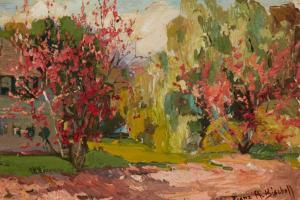 BISCHOFF Franz Arthur 1864-1929,Blooming Trees,John Moran Auctioneers US 2023-11-14