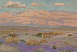 BISCHOFF Franz Arthur,Desert landscape with blooming verbena,John Moran Auctioneers 2016-03-22
