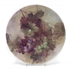 BISCHOFF Franz Arthur 1864-1929,Purple and green grapes on the vine,1905,Bonhams GB 2014-11-24