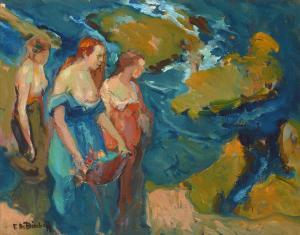 BISCHOFF Franz Arthur 1864-1929,Three Women at the Seaside,Bonhams GB 2024-04-26