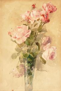 BISCHOFF Franz Arthur 1864-1929,Vase of Roses,Bonhams GB 2024-04-26