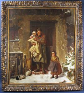 BISCHOFF Friedrich 1819-1873,Man and children,Kaminski & Co. US 2019-07-21