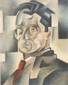 BISCHOFF Henry 1882-1951,Cubist Portrait,Shapiro Auctions US 2020-11-07