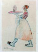 BISCHOFF ILSE,A Serving Girl, Carrying a Tray,John Nicholson GB 2016-06-15