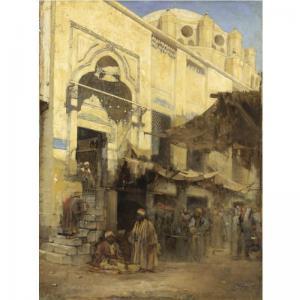 BISEO Cesare 1843-1909,l'ingresso alla moschea,1878,Sotheby's GB 2006-12-04