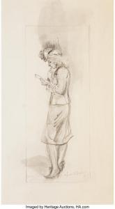 BISHOP Isabel 1902-1988,Study of a Standing Girl,Heritage US 2024-03-22