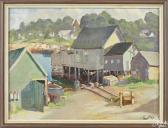 BISHOP Richard Evett 1887-1975,Cape Anne, Near Rockport Massachusetts,Pook & Pook US 2018-01-27
