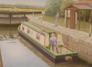 BISHOP TOM,Barge on the Avon Lock, Tewkesbury,Burstow and Hewett GB 2008-11-19