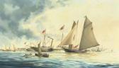 BISHOP William Henry,The schooner yacht America passing the Royal Yacht,1985,Christie's 2007-05-16