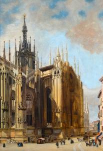 BISI Luigi 1814-1886,Cattedrale di Milano,Galleria Pananti Casa d'Aste IT 2023-02-17