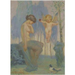 BISKINIS Dimitrios 1891-1947,CUPID AND PSYCHE,Sotheby's GB 2009-11-09