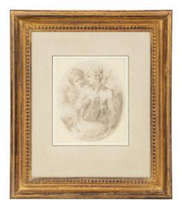 BISON Giuseppe Bernardino 1762-1844,Study of Two Lovers with a Mandolin,Hindman US 2024-03-29