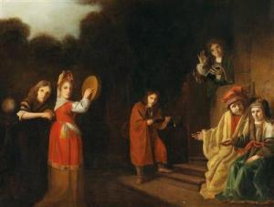 BISSCHOP Cornelis,Portrait  of a family in an Old-Testament setting,Palais Dorotheum 2018-04-24