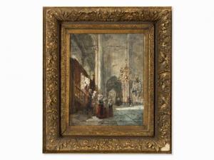 BISSCHOP Richard 1849-1926,Church View,1900,Auctionata DE 2015-07-21