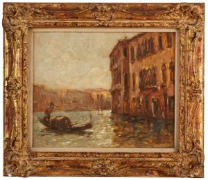 BISSCHOP Richard 1849-1926,Grand Canal, Venise,Dobritz DE 2023-11-18