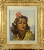 BISSCHOPS Louis Charles 1894-1975,La Belle Espagnole.,Galerie Moderne BE 2012-09-04