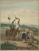 BISSEL Andreas 1773-1847,Österreichische Ulanen zu Pferde.,Karl & Faber DE 2007-05-24