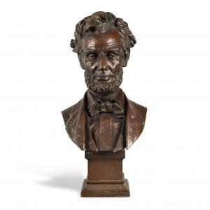 BISSELL George Edwin 1839-1920,Bust of Abraham Lincoln,1899,Sotheby's GB 2023-01-18
