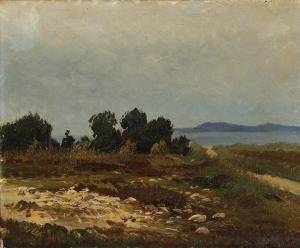 BISSEN Rudolf 1846-1911,A view of a coast,Bruun Rasmussen DK 2022-10-24