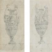 BISSON Jacques François 1828,Two designs for vases,Bruun Rasmussen DK 2015-11-09