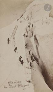 BISSON Louis Auguste 1814-1876,Alpes. Massif du Mont Blanc,1862,Ader FR 2021-06-23