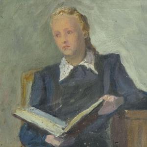 BITE Lilita 1896-1989,Girl with a book,Antonija LV 2022-08-13