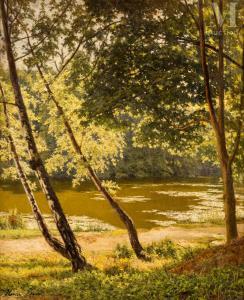 BIVA Henri 1848-1929,Lumière d'été sur l'étang,Millon & Associés FR 2022-06-22