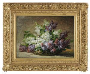 BIVA Paul 1851-1900,Still Life of Wisteria,New Orleans Auction US 2020-03-28