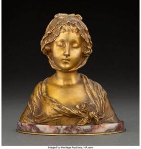 BIZARD Suzanne 1873-1963,Female Bust,Heritage US 2022-09-08