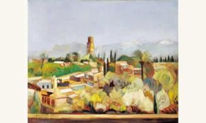 BIZARDEL Josée 1900-1900,Village marocain,Boisgirard & Associés FR 2001-03-26