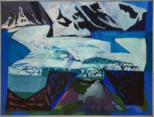 BIZLEY Roy 1930-1999,Glacier with Cone,Gilding's GB 2021-10-05