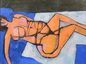 BIZLEY Roy 1930-1999,Reclining female nude,Gilding's GB 2022-03-15