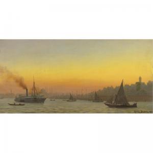 BJORN Christian Aleth 1859-1945,VIEW OF CONSTANTINOPLE,1890,Sotheby's GB 2009-04-24