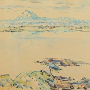 BJORNSSON Hoskuldur 1907-1963,Icelandic landscape,Bruun Rasmussen DK 2015-11-30