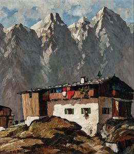 BLÄDEL Fritz 1903-1950,A homestead in the mountains,Palais Dorotheum AT 2024-02-21
