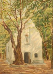 BLÜMEL CLARENBACH Julitta 1900-1900,Kleine Kapelle unter Bäumen,1910,Von Zengen DE 2007-06-15