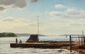 BLACHE Christian Vigilius 1838-1920,Coastal scenery from Hindsgavl with a view towa,Bruun Rasmussen 2021-03-29